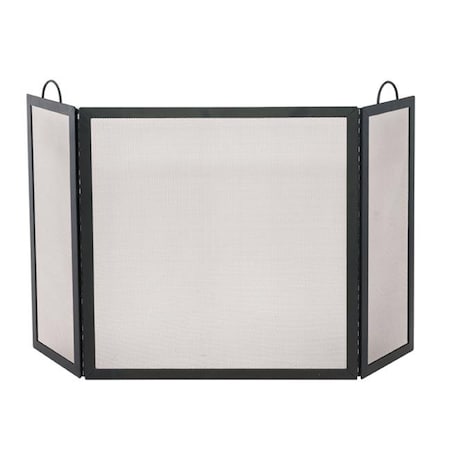 Uniflame UniFlame S-1504 3 Fold Black Wrought Iron Medium Screen S-1504